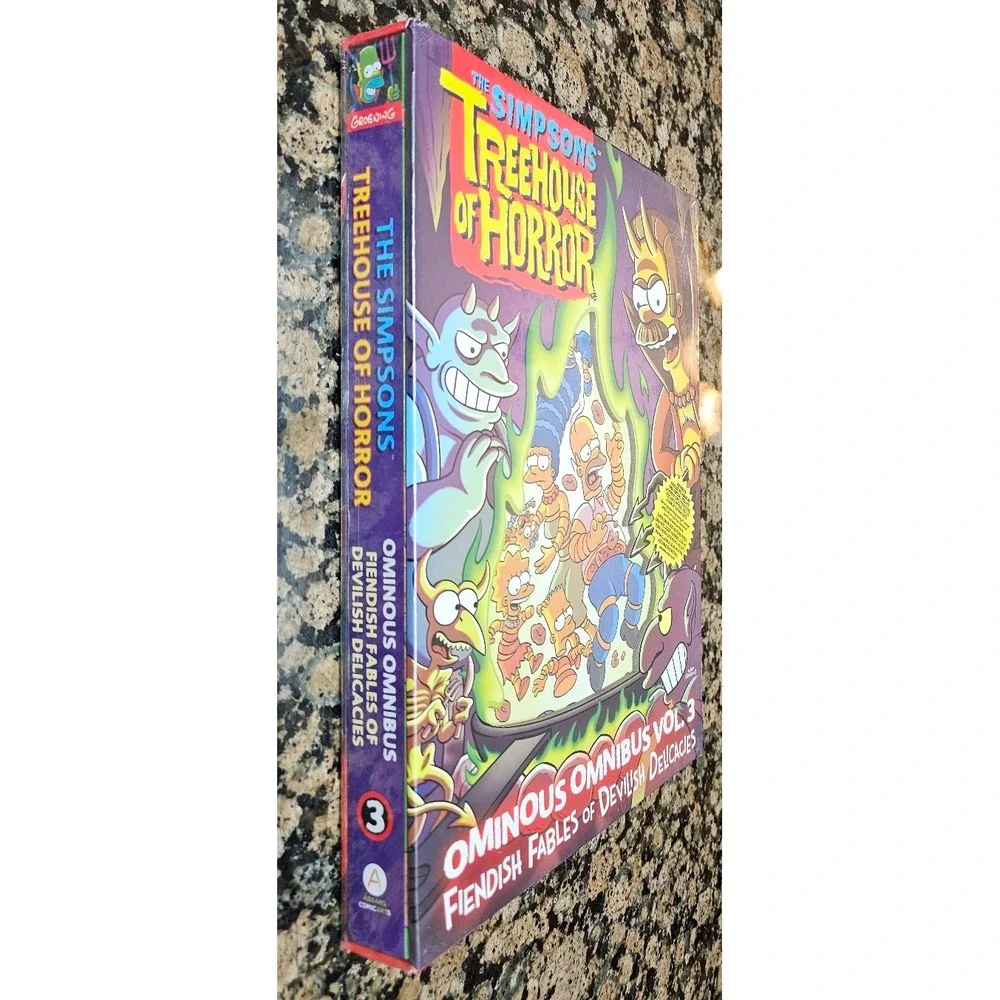The Simpsons Treehouse of Horror Ominous Omnibus Vol 3 Glow Hardcover Comic Book